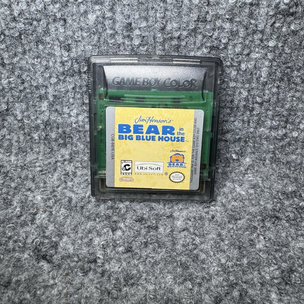Bear in the Big Blue House Nintendo‎ Gameboy Color TESTED WORKING RARE